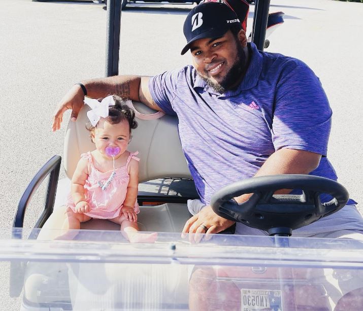 Asaad with his daughter Zoey Ali