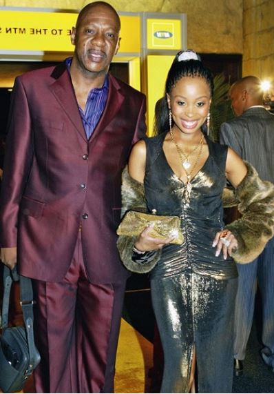 Mandla Mthembu with his ex-wife Khanyi Mbau